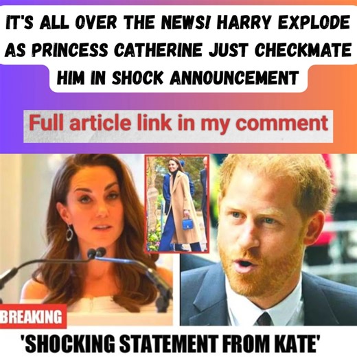 287K views · 1K reactions | Princess Catherine has delivered what insiders are calling a “checkmate” coup over Prince Harry — and the fallout is already exploding across international headlines. What started as whispers and rumours has culminated in a public announcement so forceful it’s being interpreted as a direct challenge to Harry and Meghan’s narrative. Read more in comment | Celebrity news | Facebook
