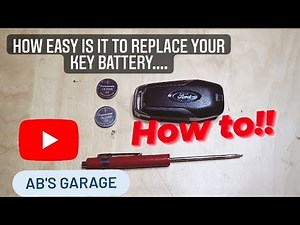 Key battery replacement ** HOW TO ** 2013-2016 Ford Fusion w/ keyless entry