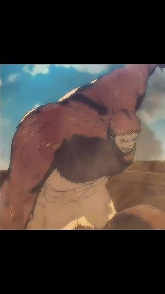 Beast Titan and armor titan coldest fight scene 💀/#short #anime