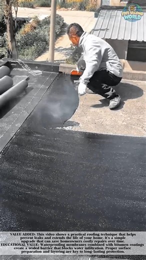 Roof Waterproofing Coating That Protects Your Home From Leaks! #shorts