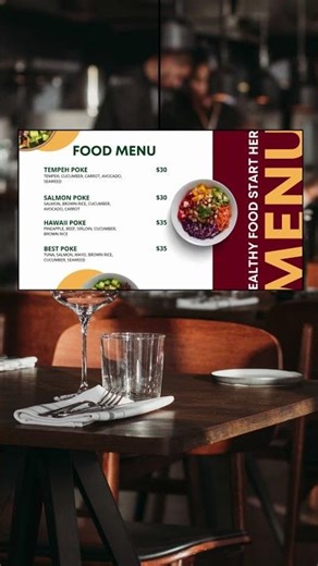 Digital Menu Templates for Restaurants