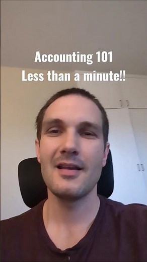 Accounting 101 in less than a minute! Accounting basics a guide to almost everything! #accounting