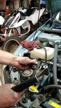 How to replace the serpentine belt tensioner on a Scion