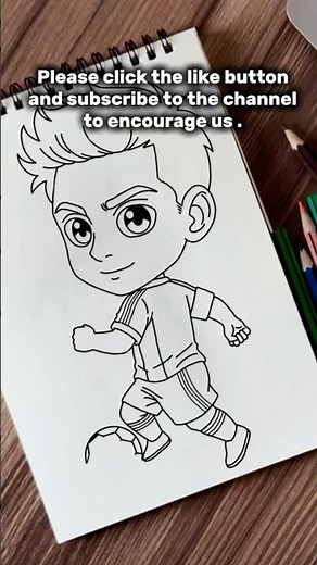 How to Draw Lionel Messi | Easy Cartoon Drawing Tutorial Step by Step