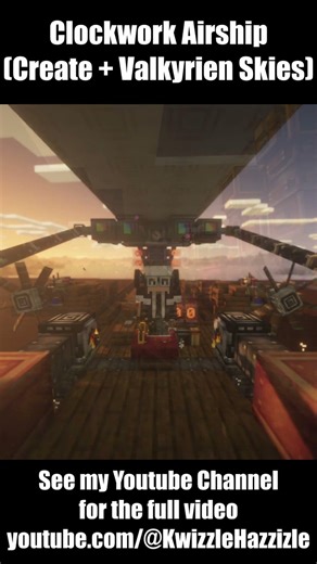 Working Minecraft Airship #minecraft #createmod