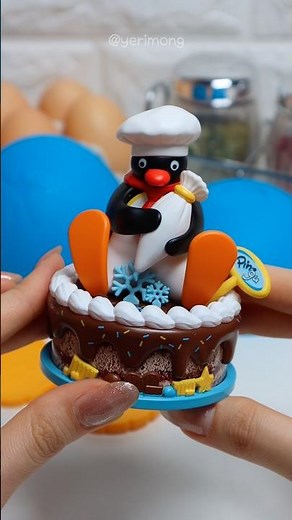 Satisfying Miniature: PINGU Food Life Chocolate Cake Unboxing ASMR (No talking)