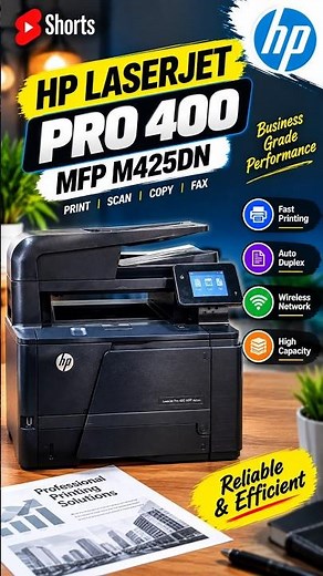 HP LaserJet Pro 400 M425dn Complete Review | Specs, Features & Print Test #hpprinter #officeprinter