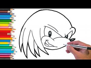 🥊 Knuckles Drawing Tutorial – Easy Step by Step for Kids & Beginners! 🎨✨