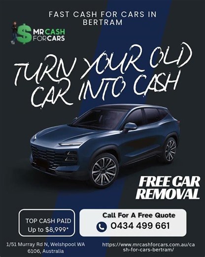 Want Fast Money? Cash for Cars Bertram Is the Answer