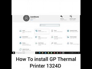 How to install GP Thermal Printer 1324D Printer Driver