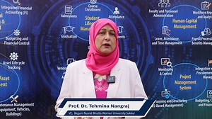 Dr. Tehmina, Vice-Chancellor of Begum Nusrat Bhutto Women University, Sukkur, highlighted the transformative impact of HEC’s MAKTAB Program on women’s education. Launched under the World Bank–funded Higher Education Development in Pakistan (HEDP) project, MAKTAB digitizes universities’ core academic, administrative, and financial systems, enabling distance learning, enhancing transparency, and reducing harassment. By leveraging digital tools, it empowers women, builds trust among students and pa