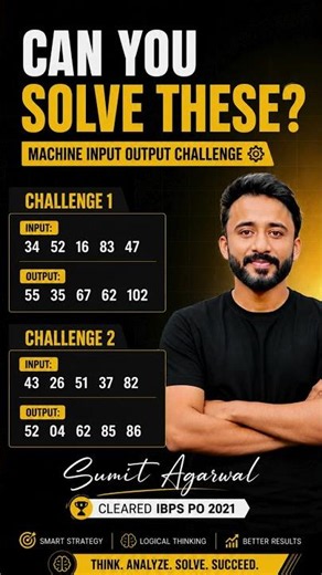 Can You Find the Logic? 🔥 | Machine Input Output for Bank Exams