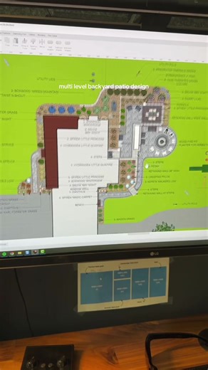 Multi-Level Backyard Patio Design with Elevation Changes