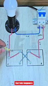 How a three way light switch works | 𝐄𝐥𝐞𝐜𝐭𝐫𝐨𝐧𝐢𝐜 𝐂𝐨𝐦𝐩𝐨𝐧𝐞𝐧𝐭𝐬