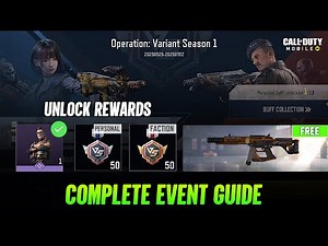 How to Complete Operation Variant: Season 1 CODM - Increase Faction & Personal Score Fast COD Mobile