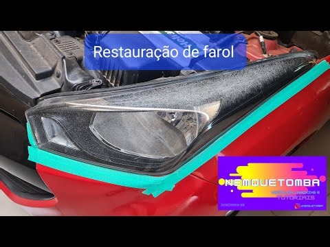 Restauração de Farol Craquelado ou Queimado