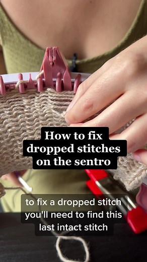How to Fix Dropped Stitches on the Sentro Knitting Machine