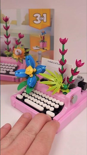 LEGO Creator Typewriter with Flowers (31169)[363 pcs] #shorts ‪@TopBrickBuilder‬