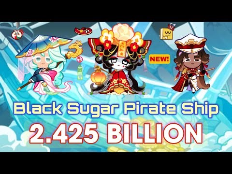 CookieRun OvenBreak | Black Sugar Pirate Ship 2.425B Full Run | GPZ