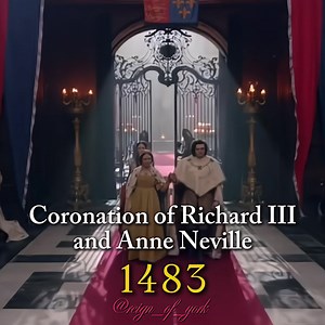 The coronation of King Richard III and Anne Neville ⚜️ #richardiii #historytiktok #anneneville #thewhitequeen #royalhistory