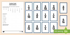 Fraction Cards