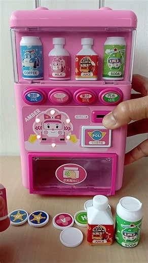 Satisfying cute pink vending machine