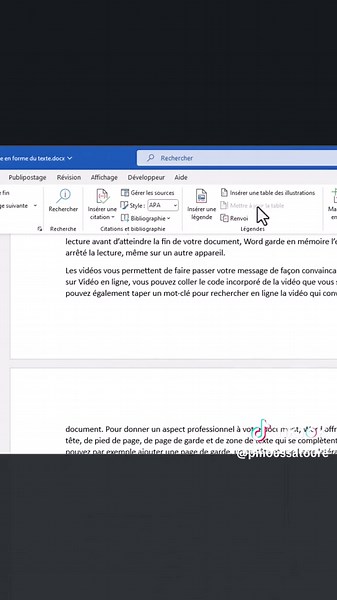 Créer une table des illustrations dans Word facilement