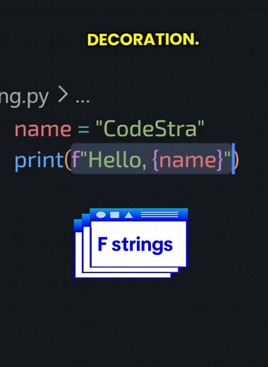 Python f strings #programming #awdev_6 | python