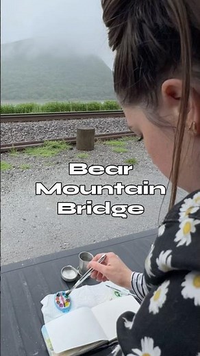 Bear Mountain Bridge in the fog and rain! 🌁🌧️🥹🙌🏻 #bearmountainbridge #hudsonvalley #hudsonriver