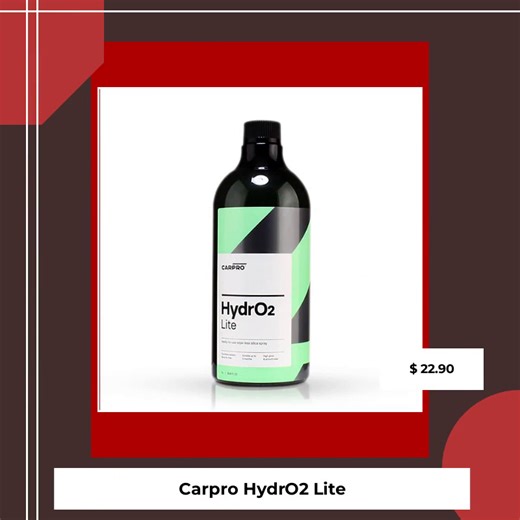 🌊 Dive into effortless shine with Carpro HydrO2 Lite! Transform your car care routine with this innovative silica-based spray! 🚗✨ Easy to apply, its hydrophobic effect repels dirt and water, leaving your ride with a brilliant finish. Don’t just wash your car—make it a head-turner! With HydrO2 Lite, enjoy that newfound confidence on every drive, making every moment on the road a joy. 🌟 Snag yours today for just $22.90—because your car deserves the best! 🛍️😉 #CarDetailing #HydrO2Lite #CarCare