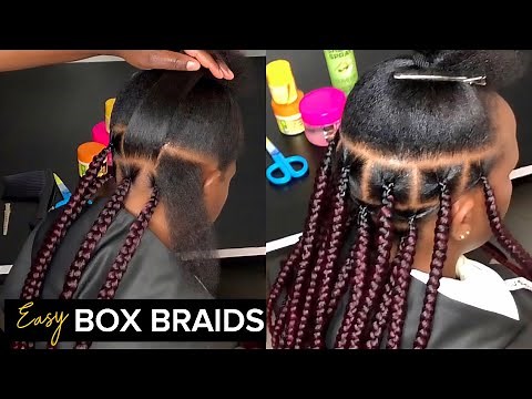 Perfect Parts + Large Knotless Braids Tutorial | Beginner’s Guide Step-by-Step