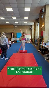 19K views · 493 reactions | Working on a powerful jump on the springboard by shooting a rocket up to the ceiling!! The gymnasts love it and have a lot of fun seeing how high they can make the rocket go!! #gymnastics #gymnast #gymnasts #gymnasticscoach #coaching #gymnasticscoaching #workinghard #gymnasticsprogressions #springboard #jumping #vault #jump | P4G | Facebook