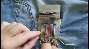 Patchmaker 2.0 Kit, Mini Loom for Beginners, Portable Patch Darning Kit, Patchwork Weaving Tool Set for Quickly Sewing Repair, Sewing (14 Hooks)