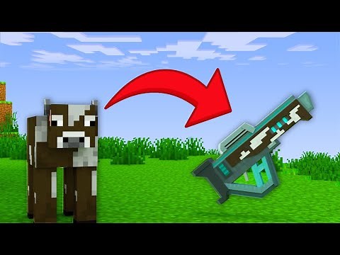 Minecraft BUT you can convert MOBS to WEAPONS [DataPack Download]