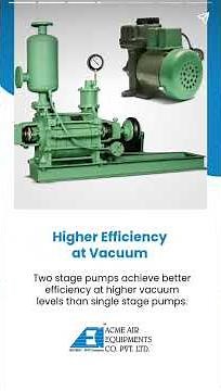 What are the Advantages of Two Stage Liquid Ring Vacuum Pump Over Single Stage Pumps