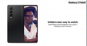 When the 7.6" Dynamic AMOLED 2X Infinity Flex Display lights up, the Under Display Camera disappears, unfolding a truly immersive experience - like magic. https://www.samsung.com/africa_en/smartphones/galaxy-z-fold3-5g/ | Samsung