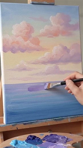 Easy Sunset Watercolor Painting 🌅 | Beautiful Sunset Landscape for Beginners | Step by Step