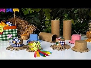 HAT WITH TOILET PAPER ROLL! June decoration!