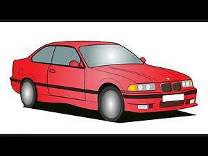 How to draw a BMW M3 E36 1992 PANDEM step by step easy