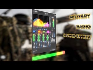 Military Radio Sound Effect For Video Effect (with Audio Bar Hologram Black Screen Display Effect)