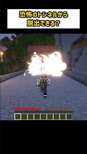 バケモノから逃げた先は・・・？#shorts #マイクラ #マイクラパルクール