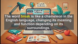 2500 Must Know CEFR B1 Vocabulary - Understanding the Word Break: A B1 English Language Guide