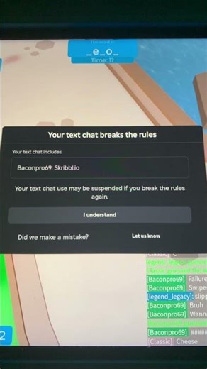 I got a warning for saying skribbl.io😭