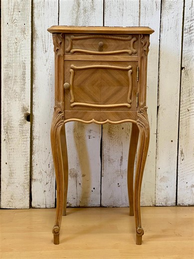 French Antique Marble-top Side Table, Louis XV Nighstand - Etsy
