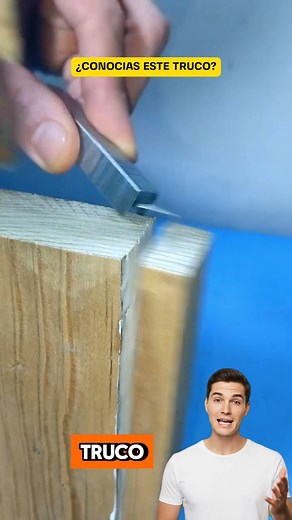 🪵 ¿Tienes una pieza de madera rota? No la tires todavía. En este video aprenderás un truco sencillo y efectivo para repararla usando solo pegamento y grapas. 💡 Te mostraremos cómo aplicar el adhesivo correctamente, fijar las partes con presión y reforzar la unión con grapas para que quede tan firme como nueva. Una solución práctica, económica y duradera que te sacará de apuros en casa o en el taller. 🔧 Comenta gracias si te gustó este consejo y compártelo con alguien que ame los trabajos de c