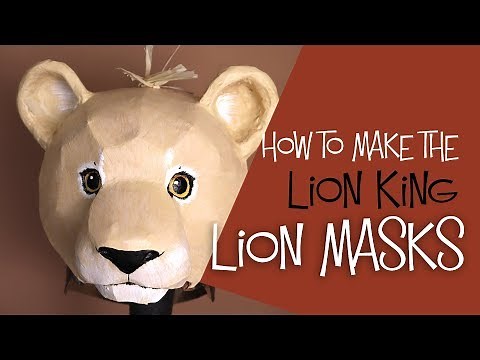 How to Make Lion Headdress Masks for the Lion King Jr Play