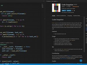 今天分享的是 VSCode 代码截屏插件 Code Snapshot。有时候我们想分享代码但是没有语法高亮，Code Snapshot 的功能就是按照 VSCode 的配色主题截取选择的代码片段保存为图片。#vscode #vscode插件 #vscode使用技巧 #vscode使用教程