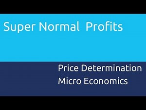 What is Supernormal profits on Perfect Competition | Price Determination | CA CPT | CS & CMA