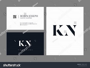Letters K N K N Joint Stock Vector (Royalty Free) 1080216479 | Shutterstock