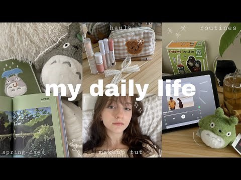 DAILY LIFE 🥬📓 routines, makeup tut, hauls, food, planning, no talking